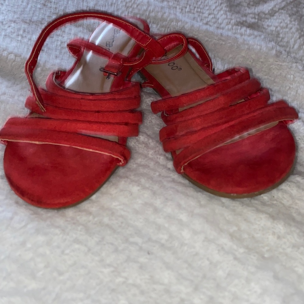 Red sandals